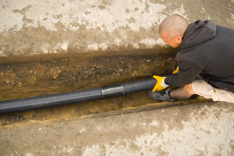 Drainage system installation process